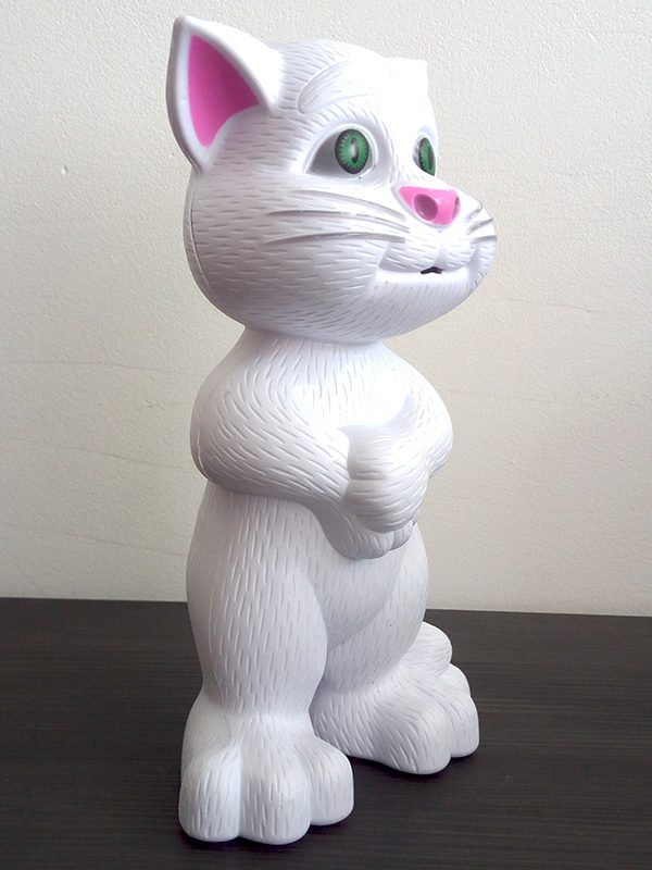 Brbljivi mačak Talking Tom - beli - Image 6