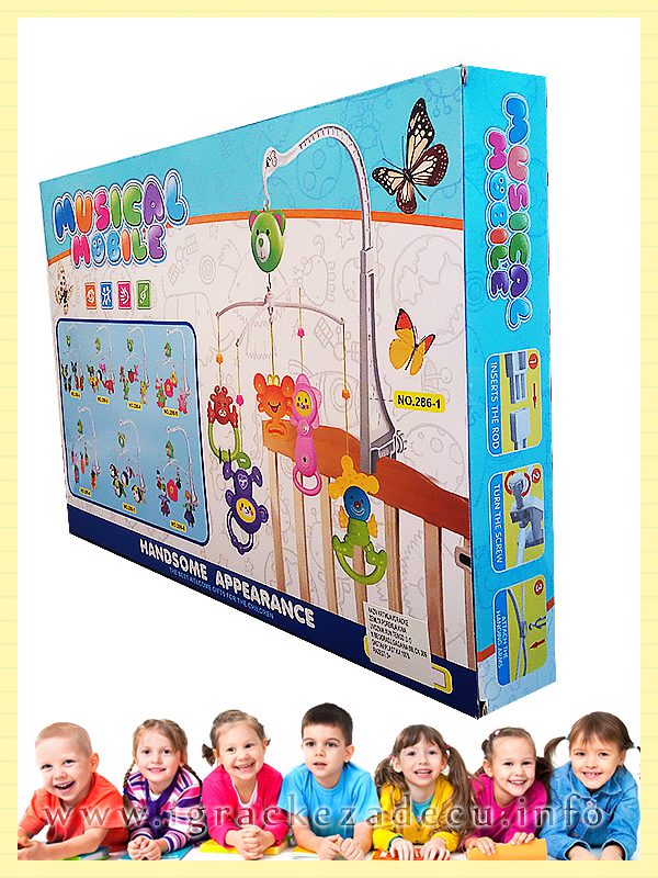 Plišana muzička vrteška za bebe - Zeka peka - Image 3