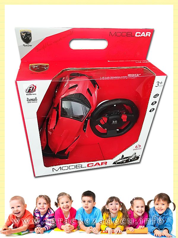 Sportski trkački auto na daljinski crveni - Image 3