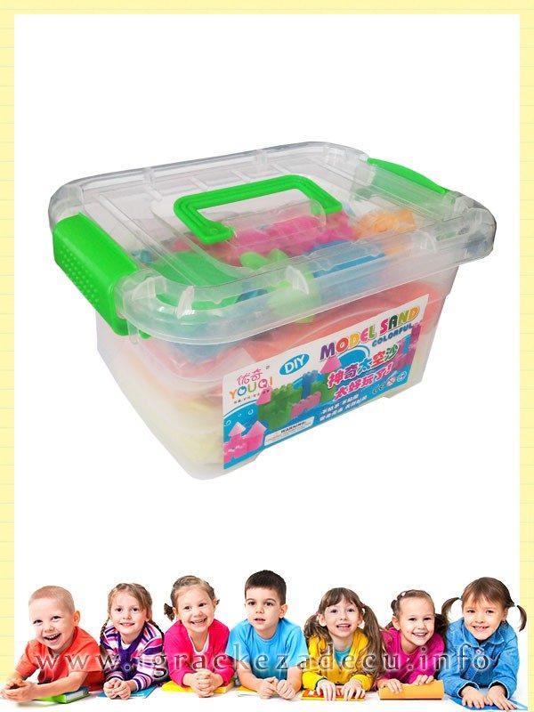 Kinetički pesak za modeliranje 1kg sa 10 modli - Image 2