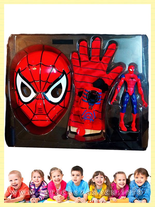 3u1 Set Spiderman maska i rukavica sa mehanizmom - Image 3