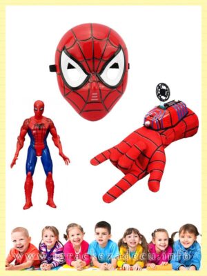 3u1 Set Spiderman maska i rukavica sa mehanizmom