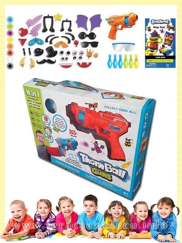 Pištolj za kreativni čičak Thorn ball Bunchems - Image 2