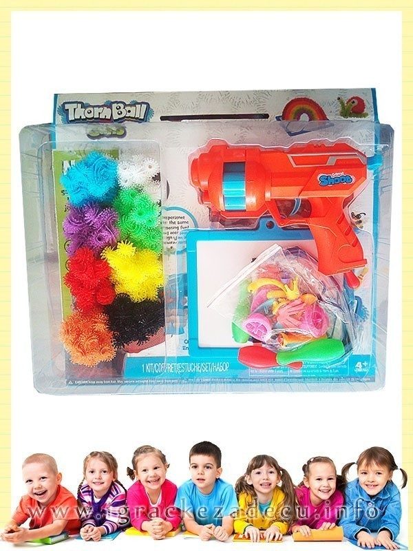 Pištolj za kreativni čičak Thorn ball Bunchems - Image 5