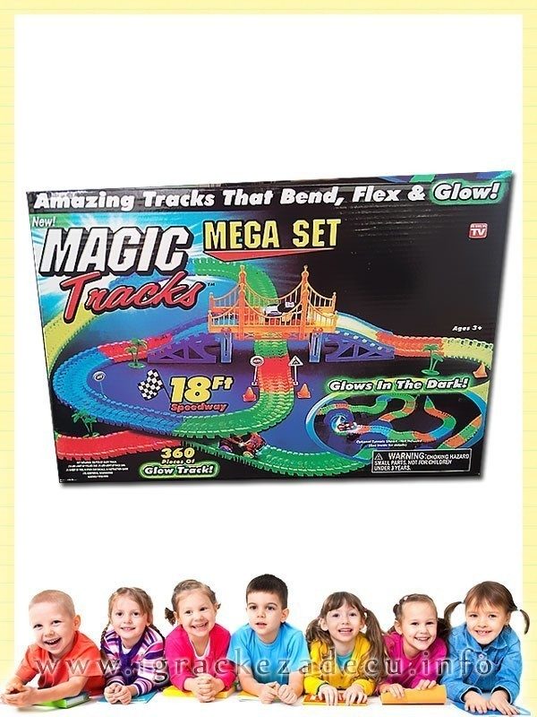 Magična staza mega set - 360 delova sa DVA svetleća automobilom - Magic Tracks - Image 2