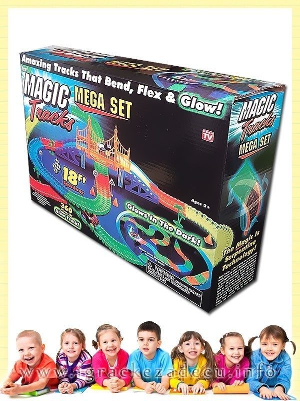 Magična staza mega set - 360 delova sa DVA svetleća automobilom - Magic Tracks - Image 3