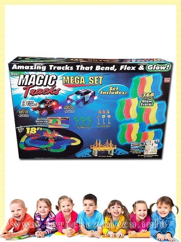 Magična staza mega set - 360 delova sa DVA svetleća automobilom - Magic Tracks - Image 4