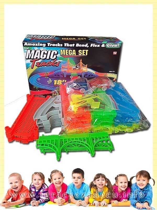 Magična staza mega set - 360 delova sa DVA svetleća automobilom - Magic Tracks - Image 5