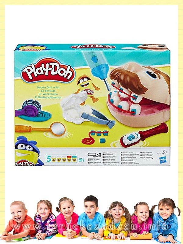 Play-doh zubarski set sa plastelinom