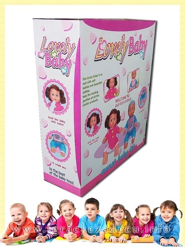 Set beba lutka piš piš - plava benkica - Image 4