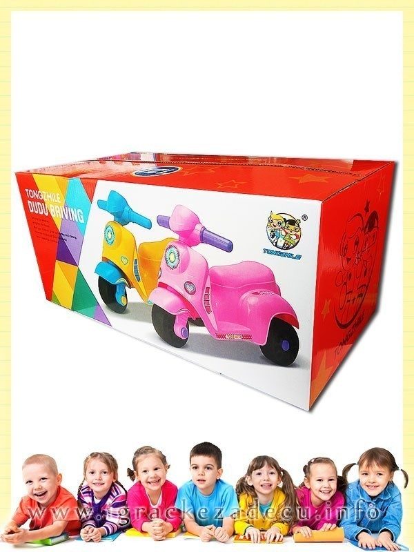 Deciji tricikl vespa guralica - zuta - Image 3