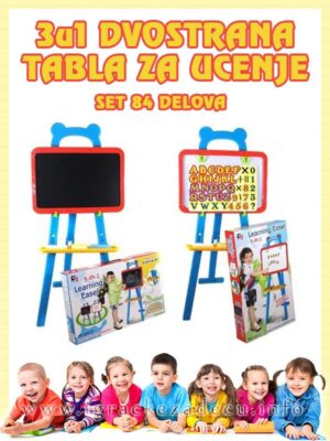 3u1 dvostrana tabla za učenje – Learning easel