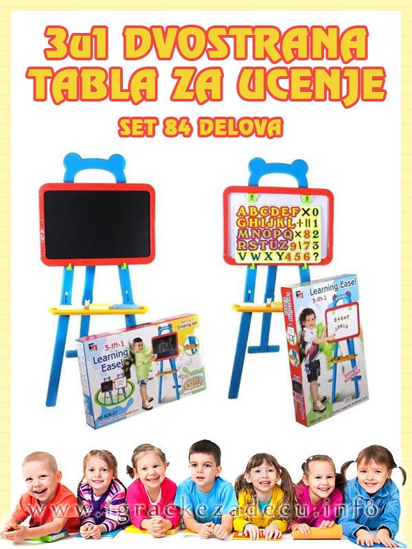 3u1 dvostrana tabla za učenje - Learning easel
