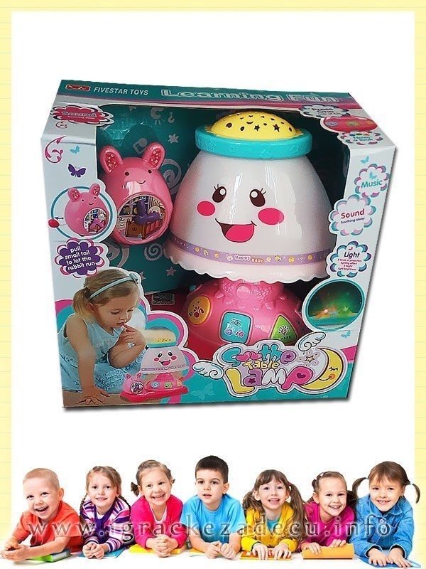 Dečija stona lampa sa budilnikom multimedijalna - Image 2
