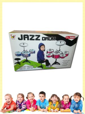 Jazz drum dečiji bubnjevi set 5u1 sa stolicom