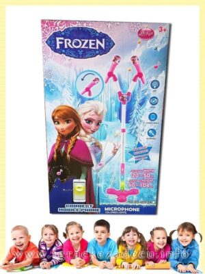 Dupli Frozen mikrofona sa svetlećim stalkom i priključkom za mobilni telefon