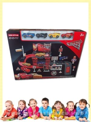 Cars GOO!!! garaža set sa 4 automobila