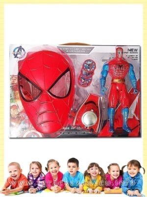 Spiderman lutka sa maskom i narukvicom sa diskovima – Osvetnici
