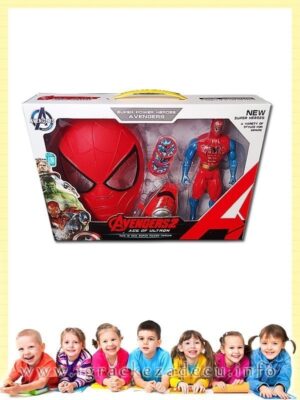 Spiderman lutka sa maskom i narukvicom sa diskovima – Osvetnici