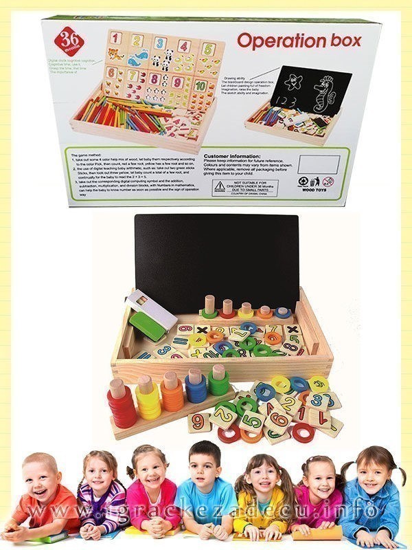 2u1 matematička i školska tabla za decu do broja 10 - Image 2