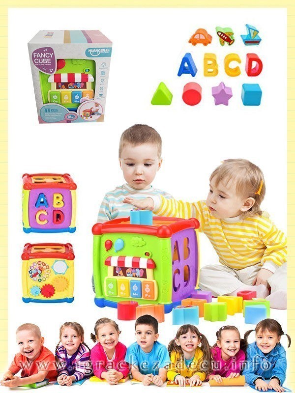 Decija edukativna kocka 6u1