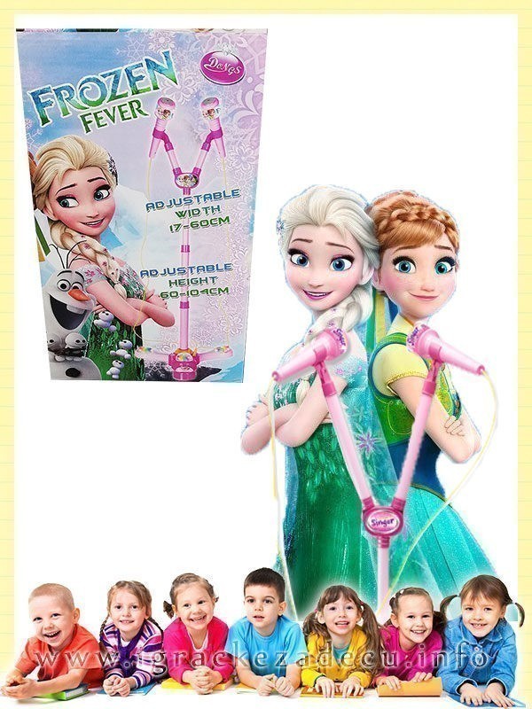 Dupli Frozen mikrofon sa svetlećom stopom