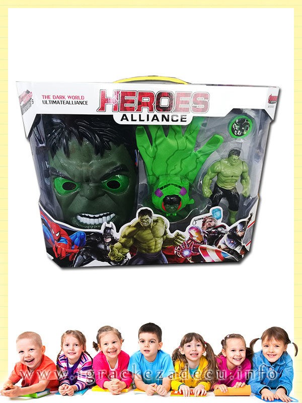 Hulk lutka rukavicom i maskom - Osvetnici