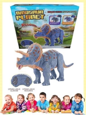 Dinosaurus na daljinski Triceratops – Plavi – Planeta dinosaurusa
