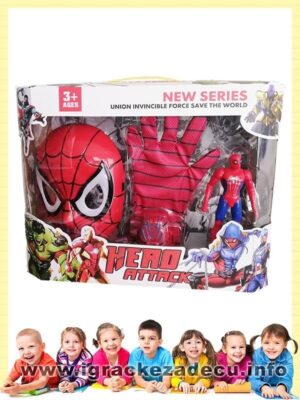 3u1 Set Spiderman maska i rukavica sa mehanizmom