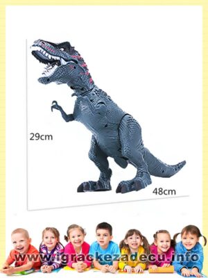 T-Rex dinosaurus sa projektorom koji nosi jaja