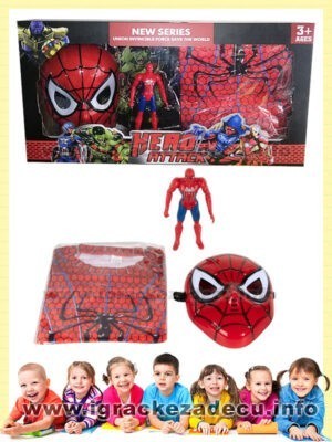 3u1 spiderman set maska, duks i lutka